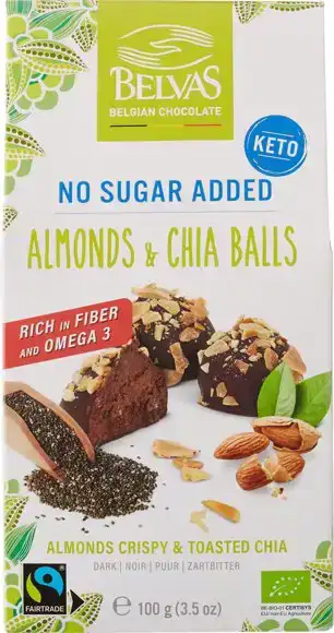 Chocolade balls amandel & chia