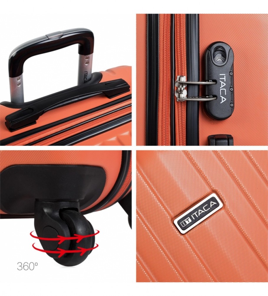Mala ITACA T71560 laranja - 66x41x27 cm -