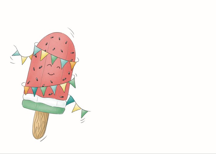 Studio Fred Illustraties | Verjaardagskaart | Ijsjes | Aanpasbare naam