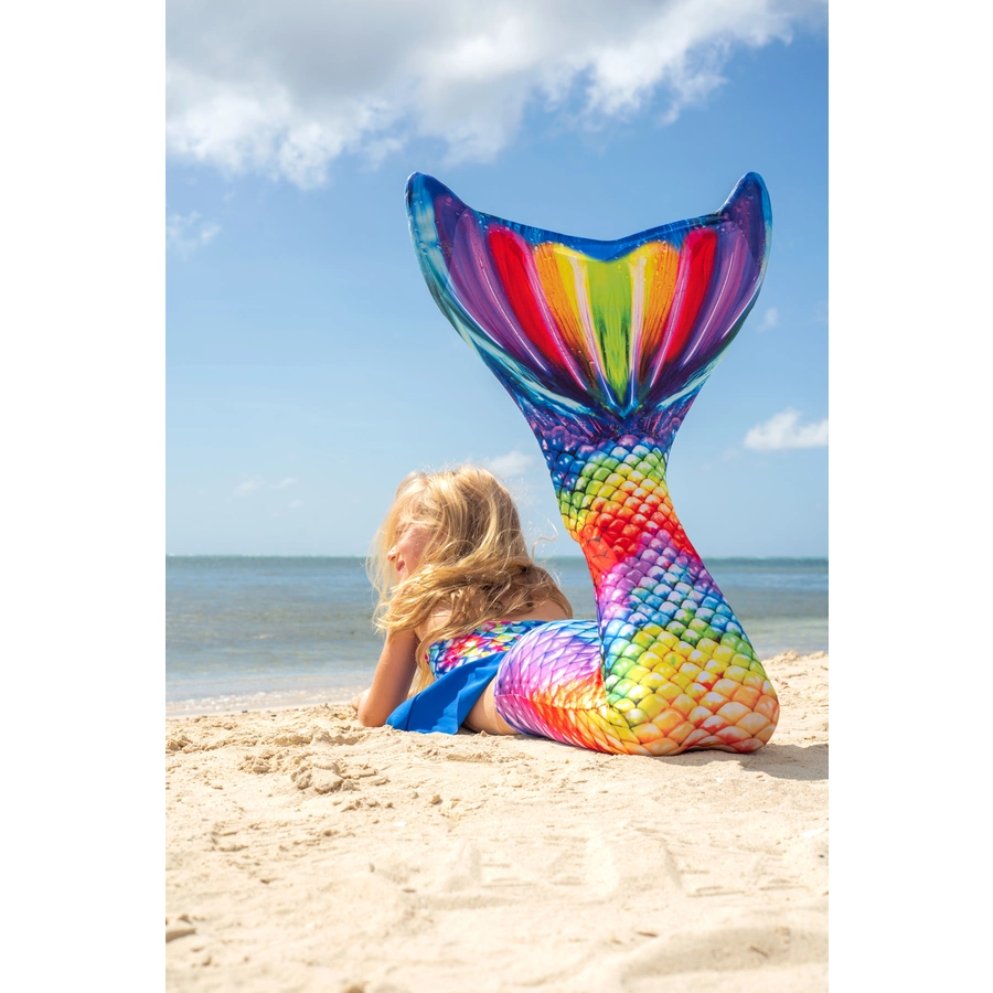 XTREM Toys and Sports - FIN FUN Meerjungfrau Mermaidens Original Gr. Adult XS, Rainbow Reef