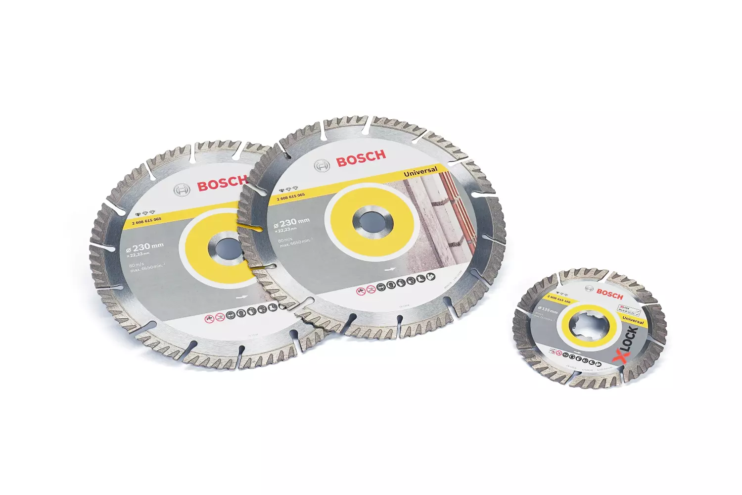 Bosch 061599760Z Diamantschijf 230 mm (2st)   125 mm X-lock (1st)
