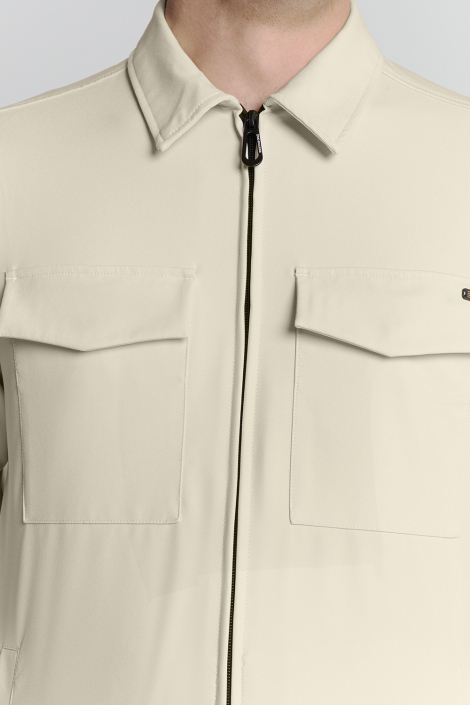 NO-EXCESS beige heren overhemd
