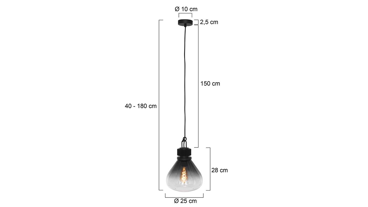 Hanglamp 2669ZW Flere ⌀25  cm