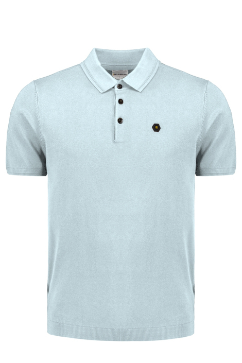 NO-EXCESS blauwe heren polo