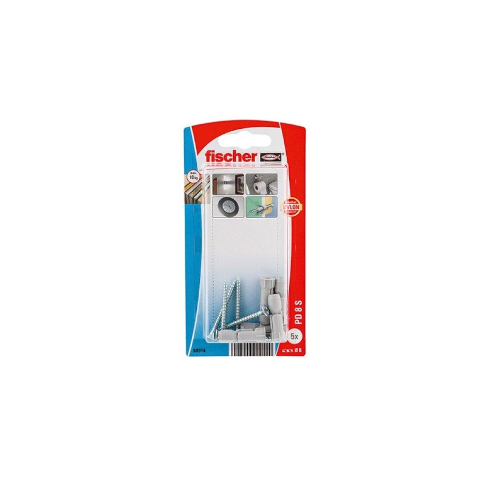 PLATEPLUGG FISCHER PD 8X29MM 5-PAKK