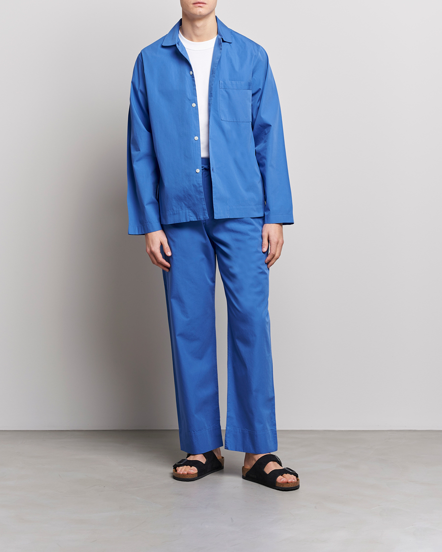 Tekla Poplin Pyjama Pants Royal Blue