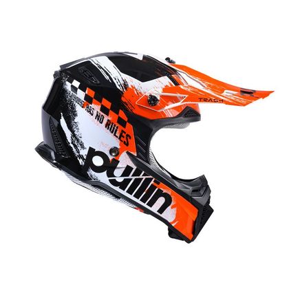 Casque cross Pull-in TRASH 2024 - Noir / Orange