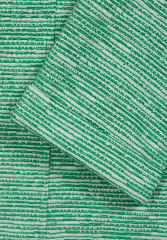 Struktur Langarmshirt - fresh spring green
