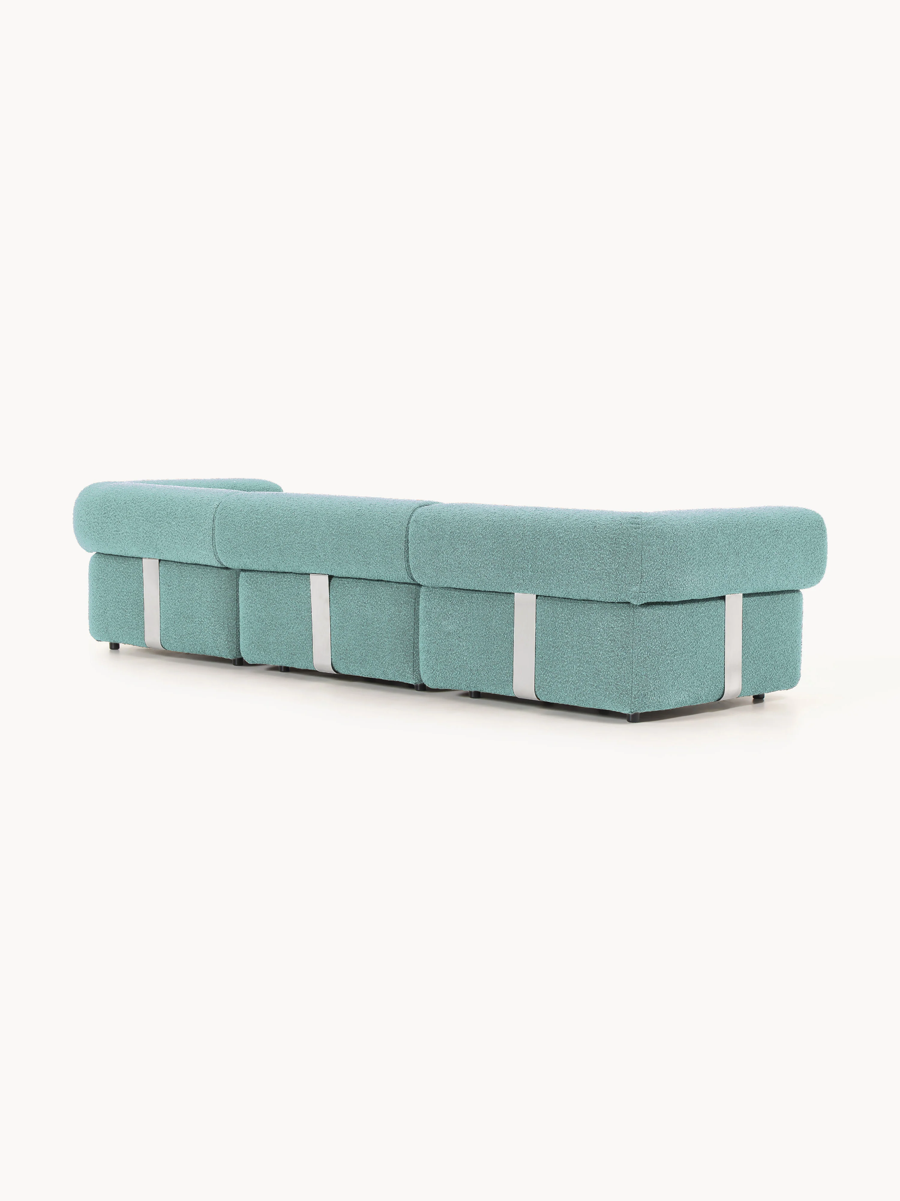 Modulaire bank Anton (4-zits) van bouclé