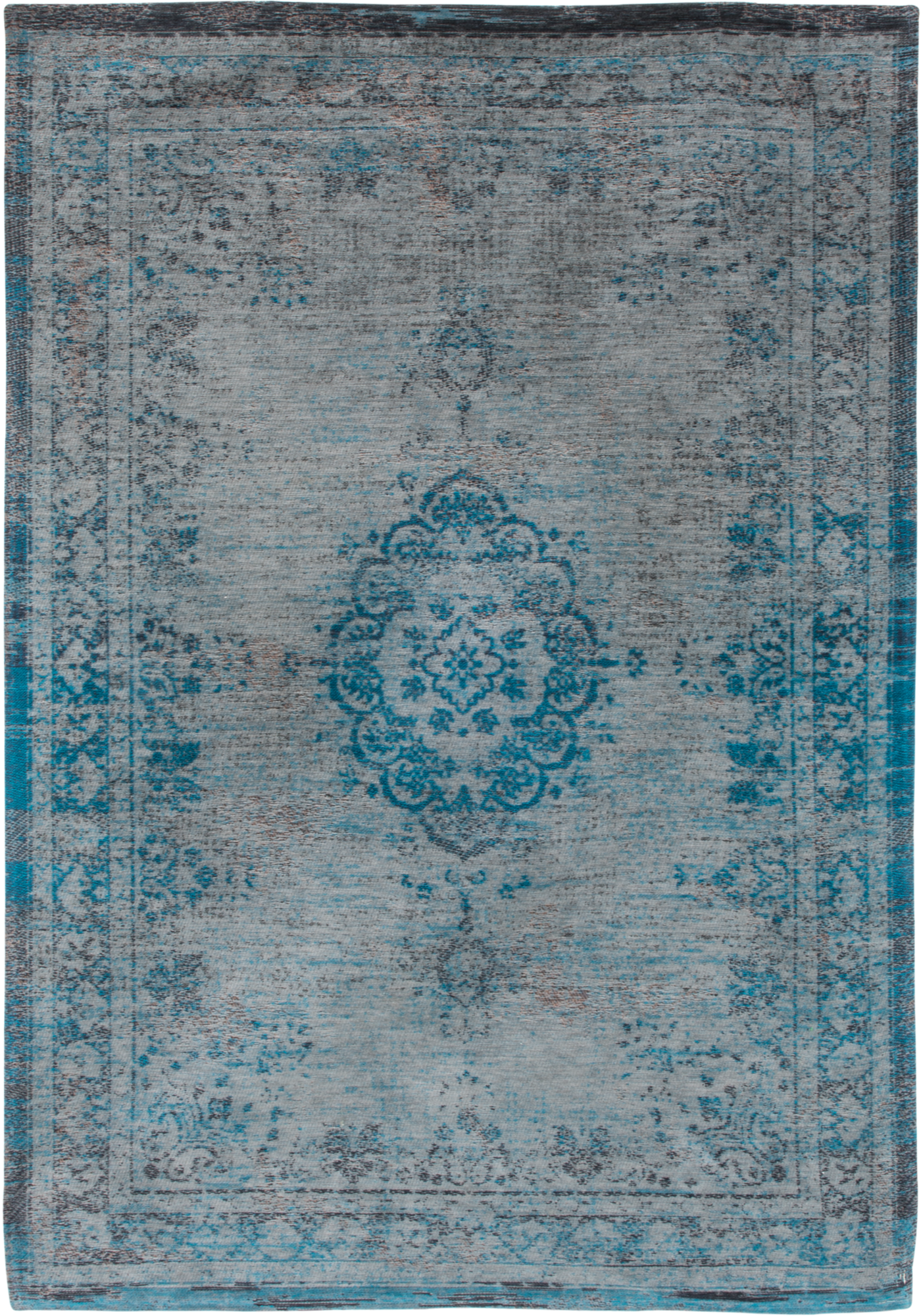 Ecorugs vloerkleed Medallion turquoise 80x150 cm