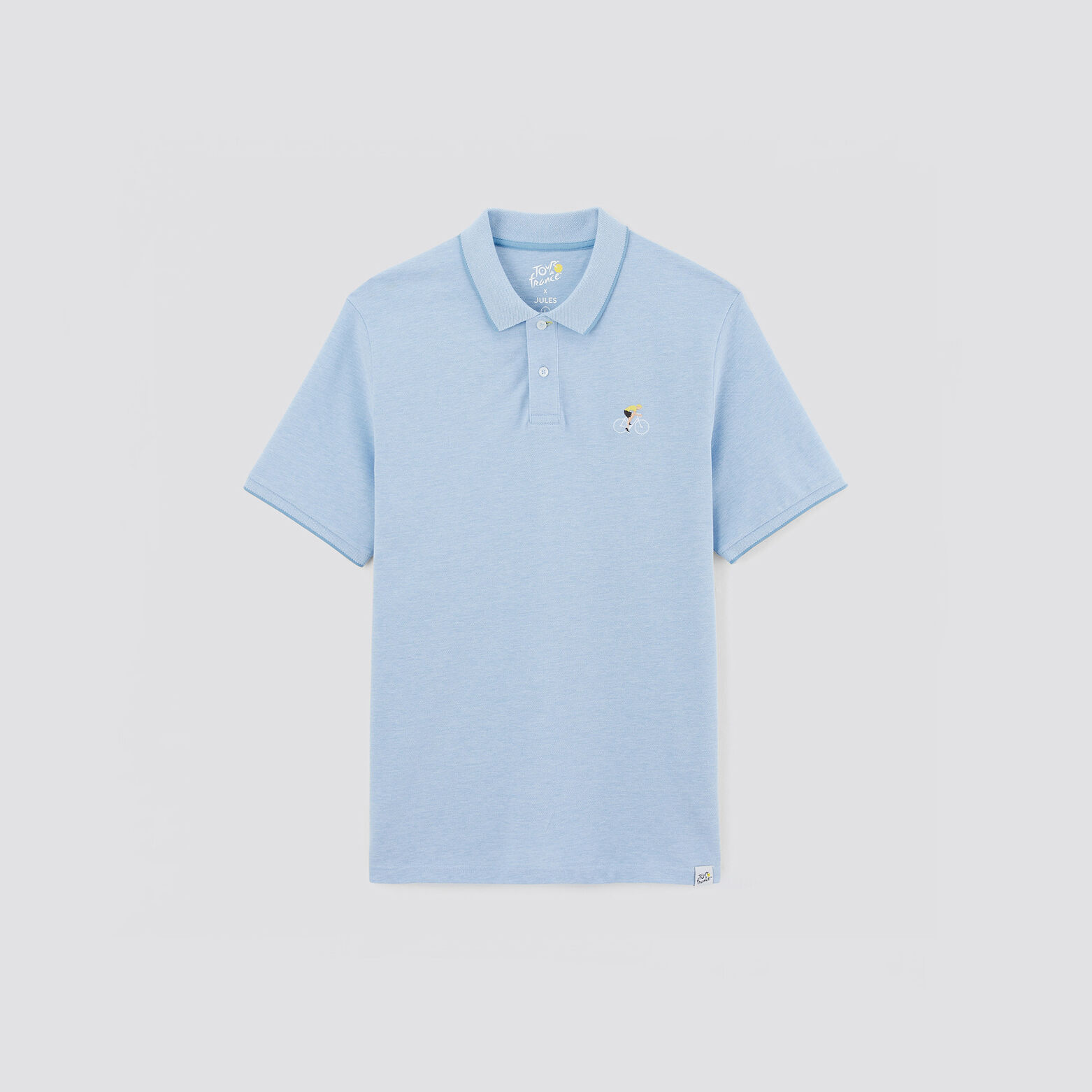 Polo manches courtes licence Tour de France Bleu
