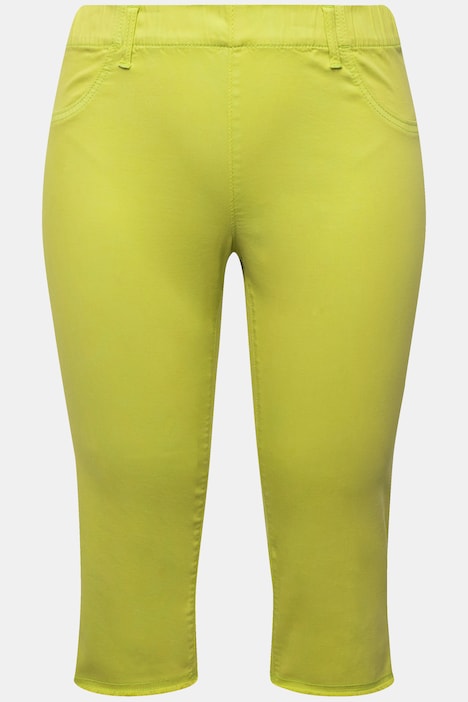 Caprihose Sienna, Fransensaum, schmales Bein, Stretch