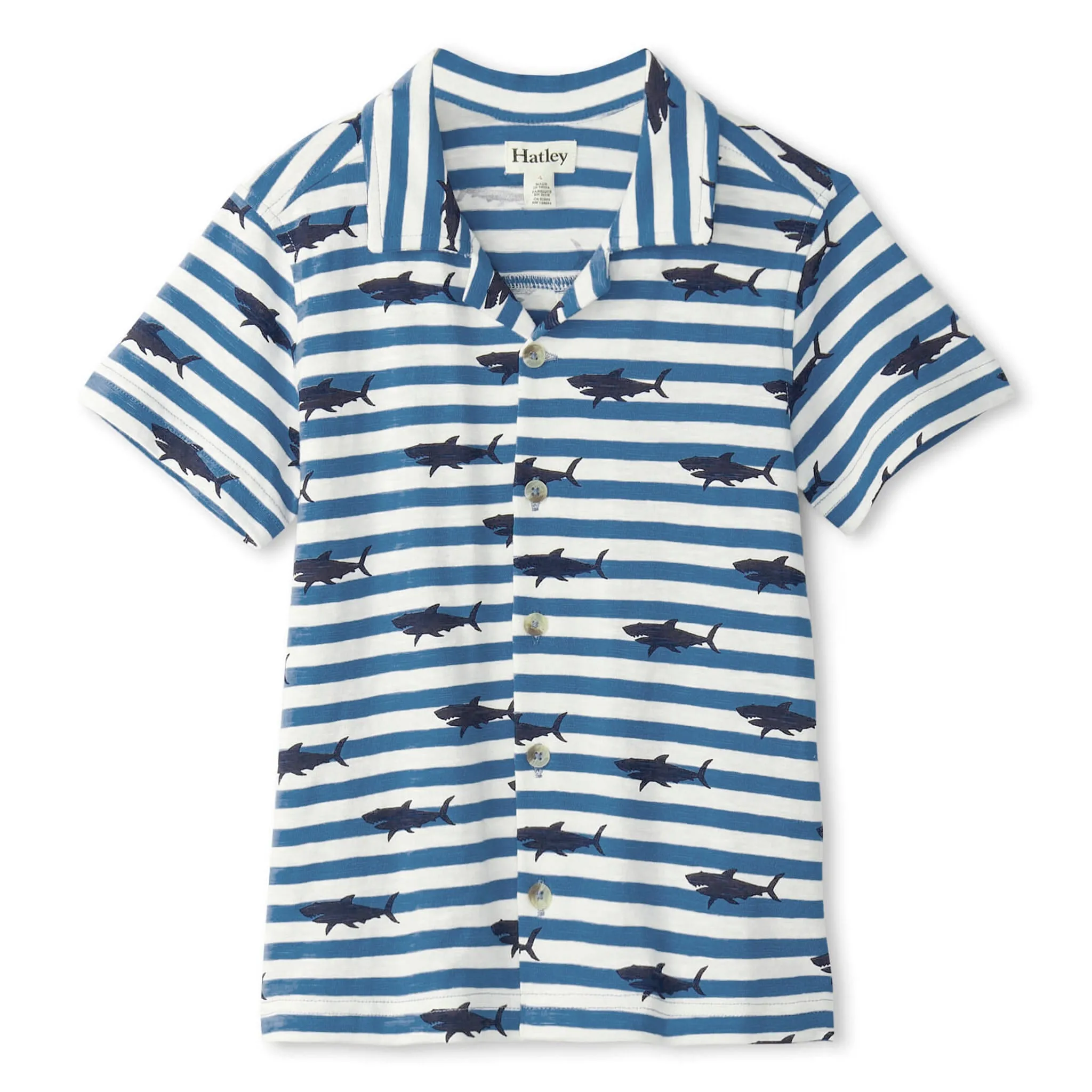 Hatley Chemise Rayée Requin 2-8ans