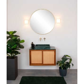 Lucide badkamer wandlamp Jelte IP44 zwart