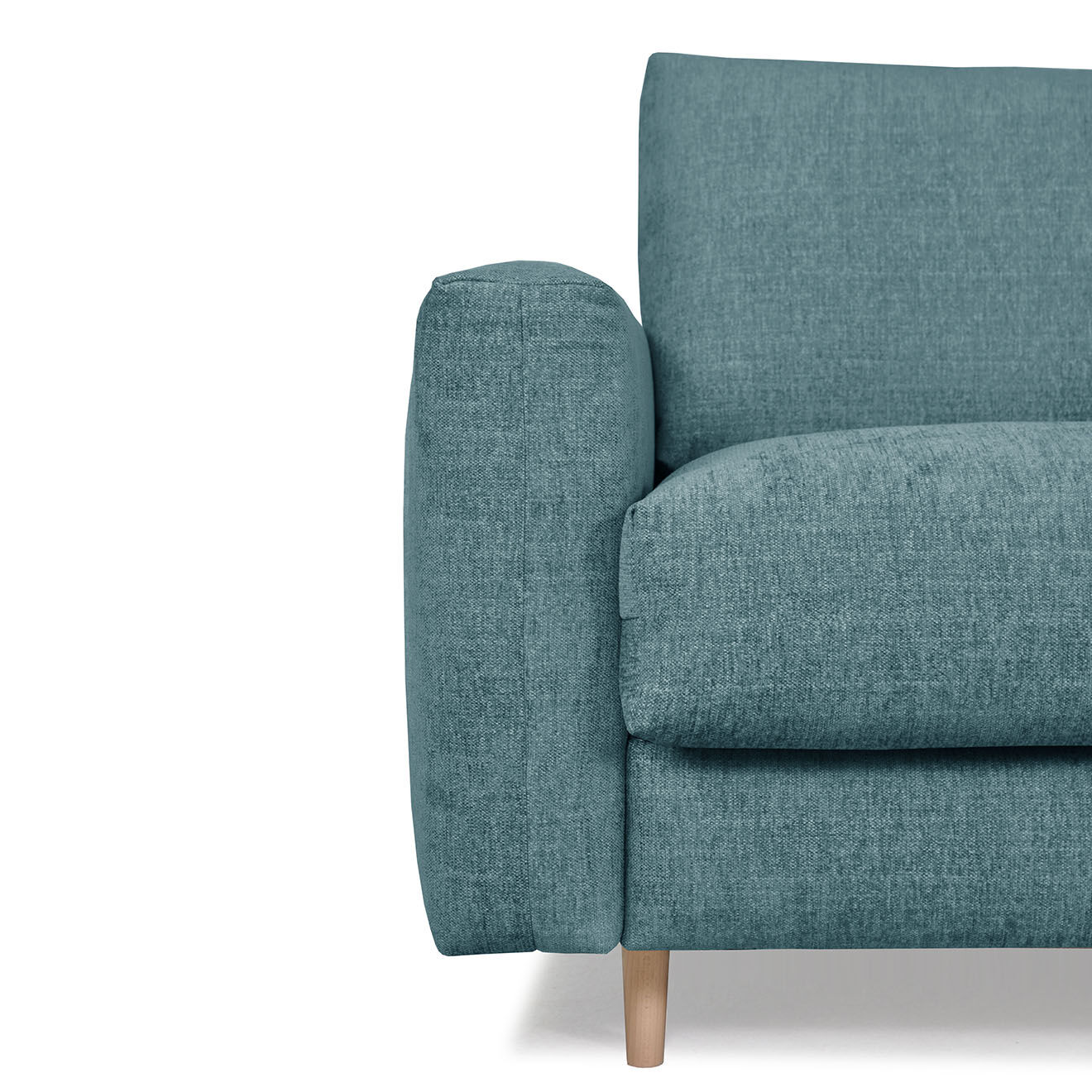 Bobochic Canapé droit cocoone convertible express  bleu foncé - 200x105x98 cm