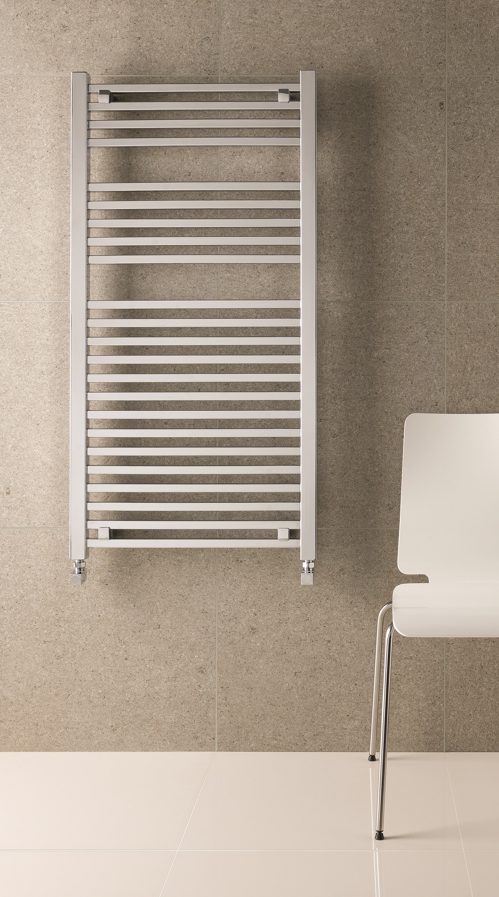 Eastbrook Biava Square handdoek radiator 60x60cm Chroom 299 watt