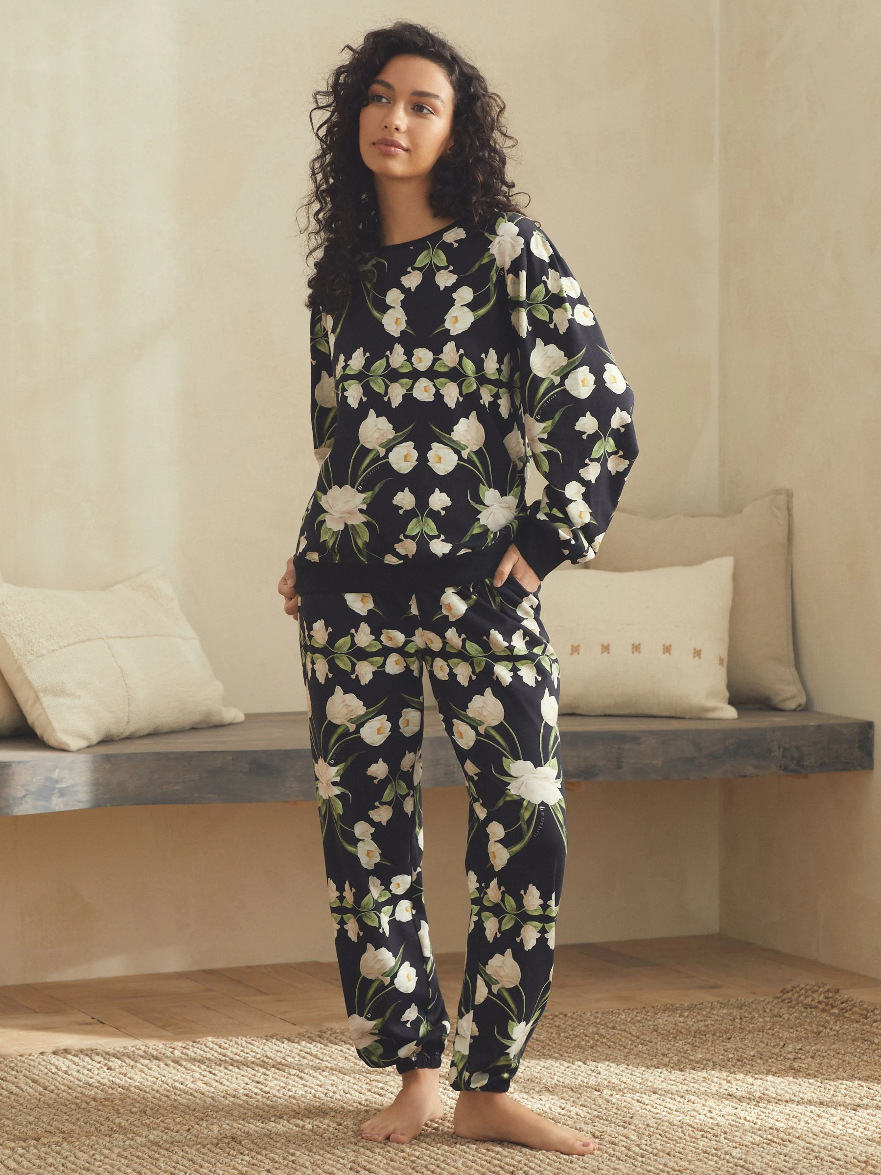 Zwart - B by Ted Baker 100% Cotton Interlock Pyjamas