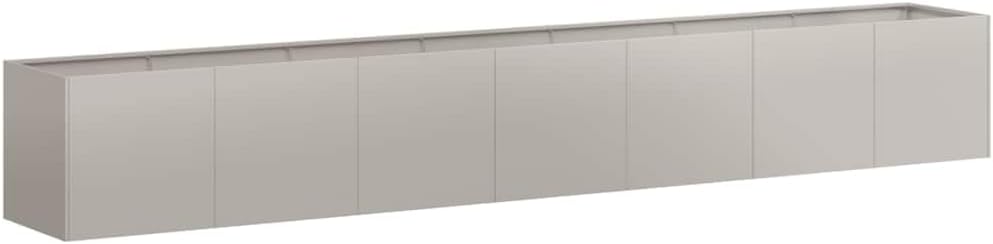 vidaXL Pflanzkübel Rostig 360x80x40 cm Wetterfester Stahl