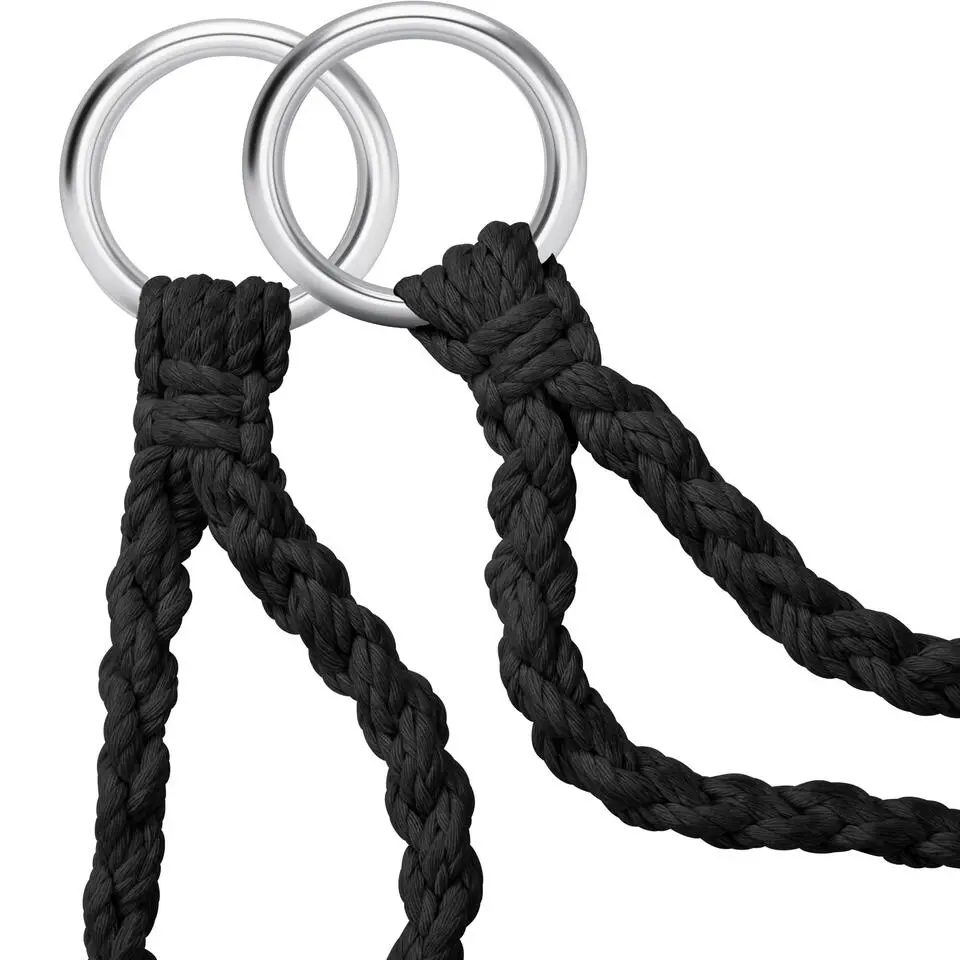 tectake Hangstoel Samira, Zwart