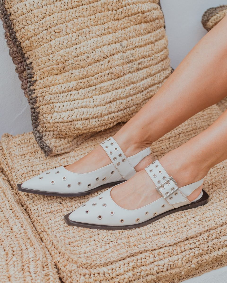 Toral Casandra Off-White Damessandalen