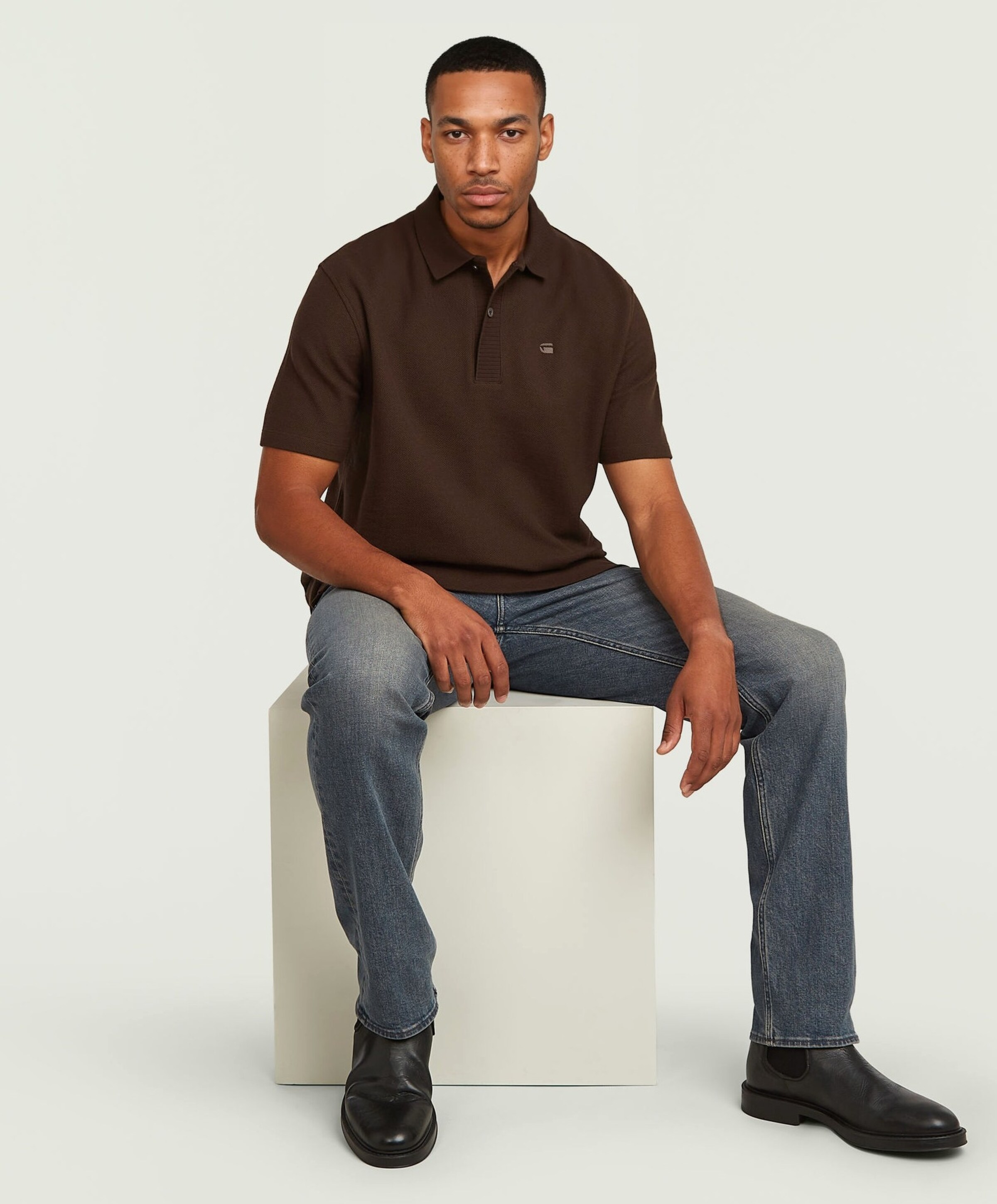 G-Star Raw Mosa Straight heren jeans zwart