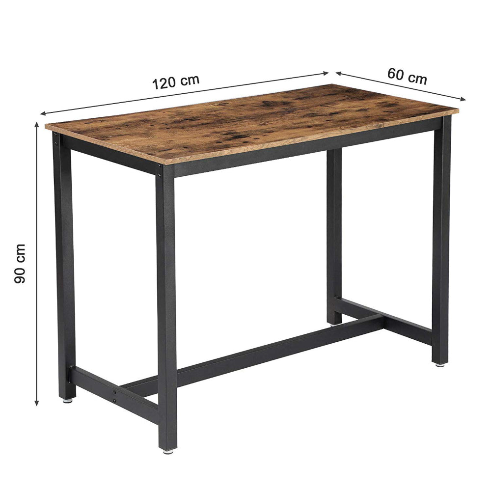 Middelhoge bartafel - vintage - 120x90x60 cm - vintage bruin