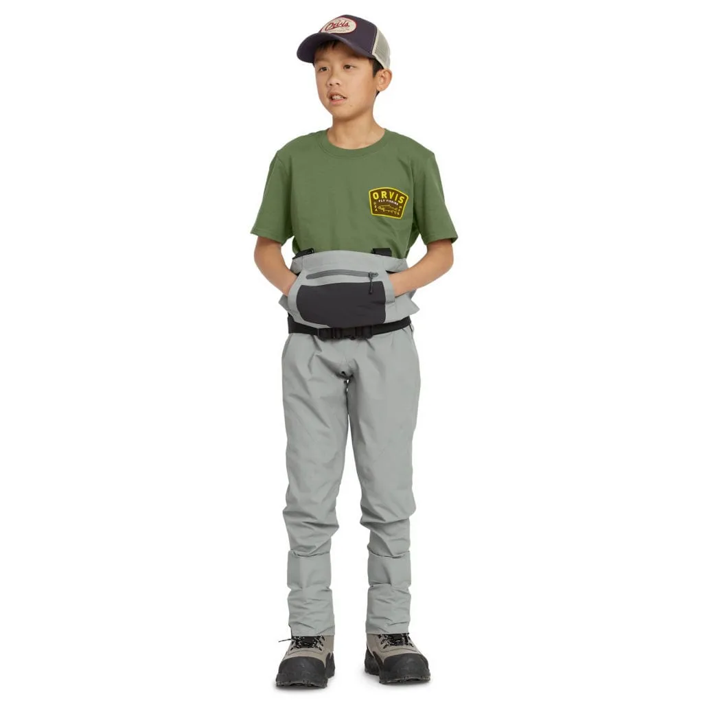 Orvis Kids' Clearwater Vadebukser Stone