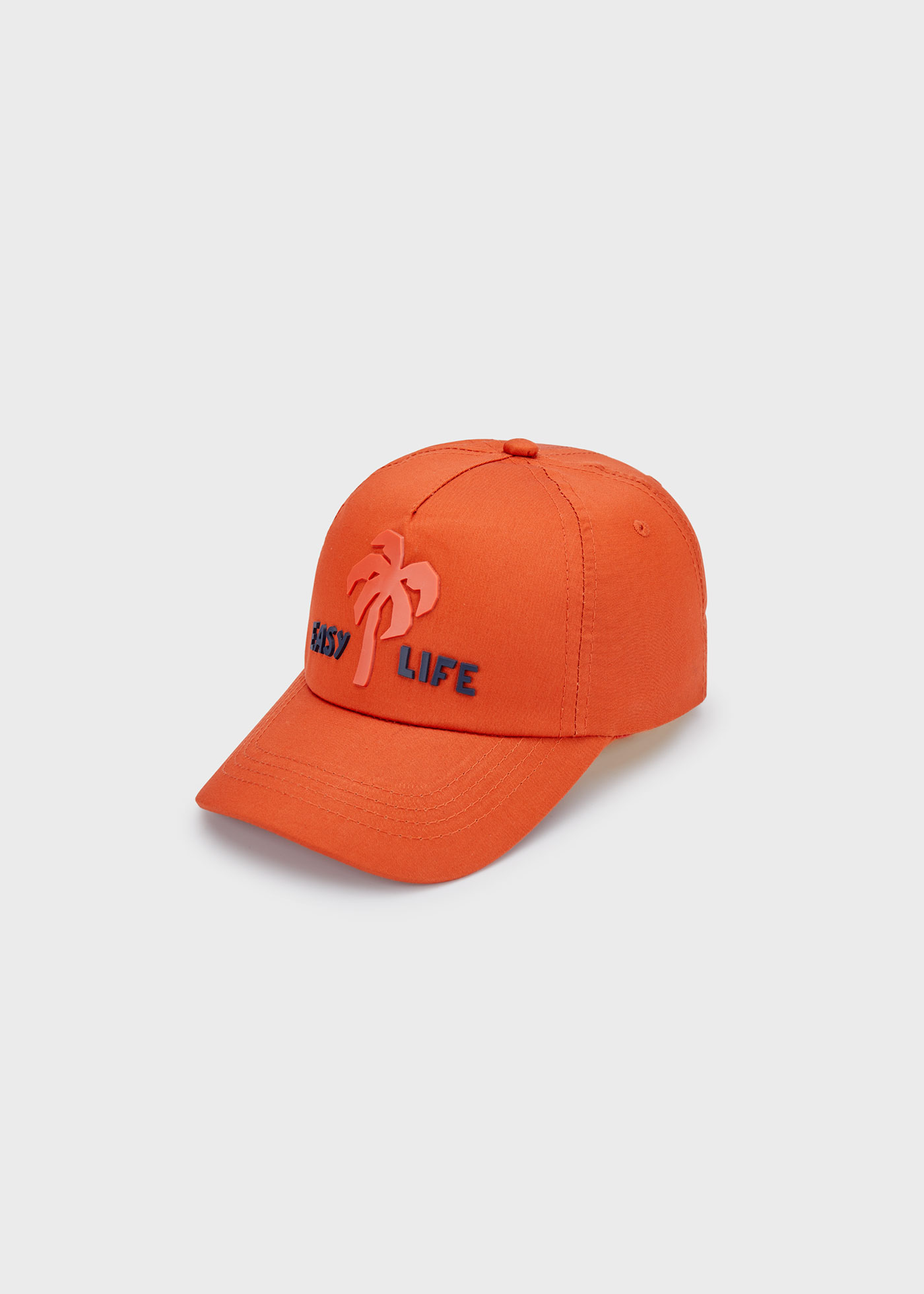 Boné Better Cotton com relevo para meninos, azul marinho