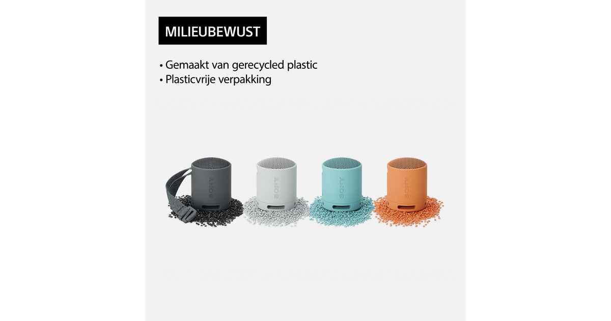 SonySRS-XB100 draagbare draadloze speaker luidspreker  (Oranje, Bluetooth 5.3)