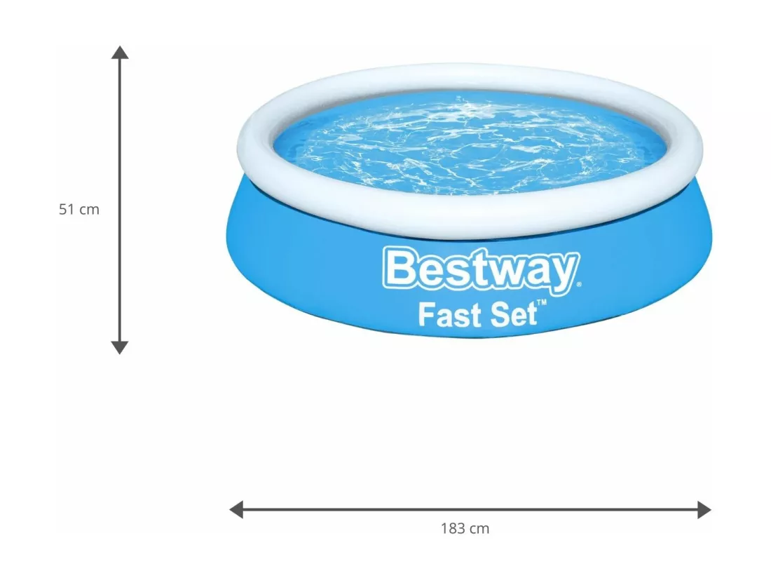 Piscine Gonflable pour Enfants Fast Set Bestway Ma Première Piscine 183x51cm