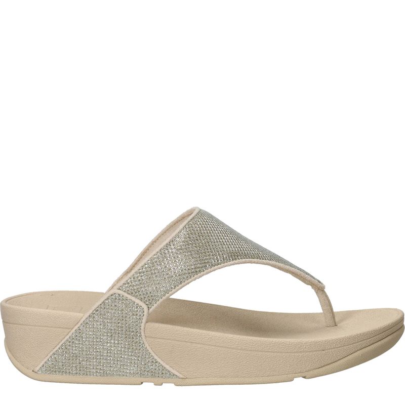 FitFlop Lulu Teenslippers Beige Dames