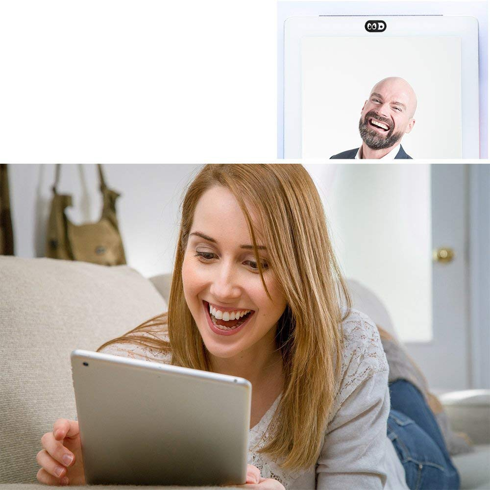 (6er Set) - Privatsphären Front Kamera Abdeckung Webcam Cover Schutz Sticker mit Slider - Augen
