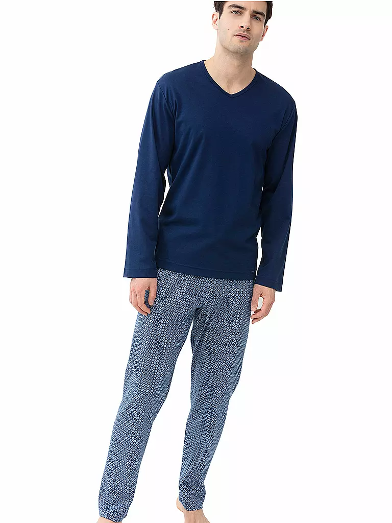 MEY Pyjamahose blau