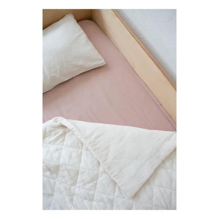 Soft Spot Drap-housse en coton bio 60x120 cm | Rose