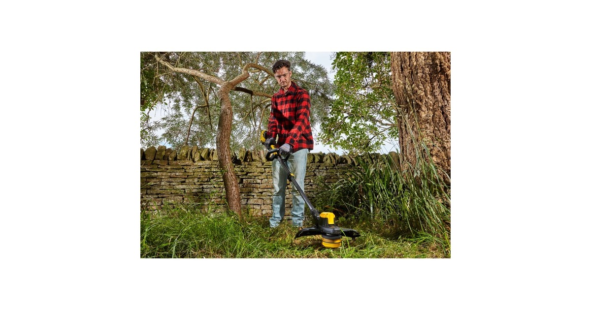 StanleyFATMAX V20 18V Brushless grastrimmer 33 cm  (Zwart/geel, Accu (4.0Ah) en oplader inbegrepen)