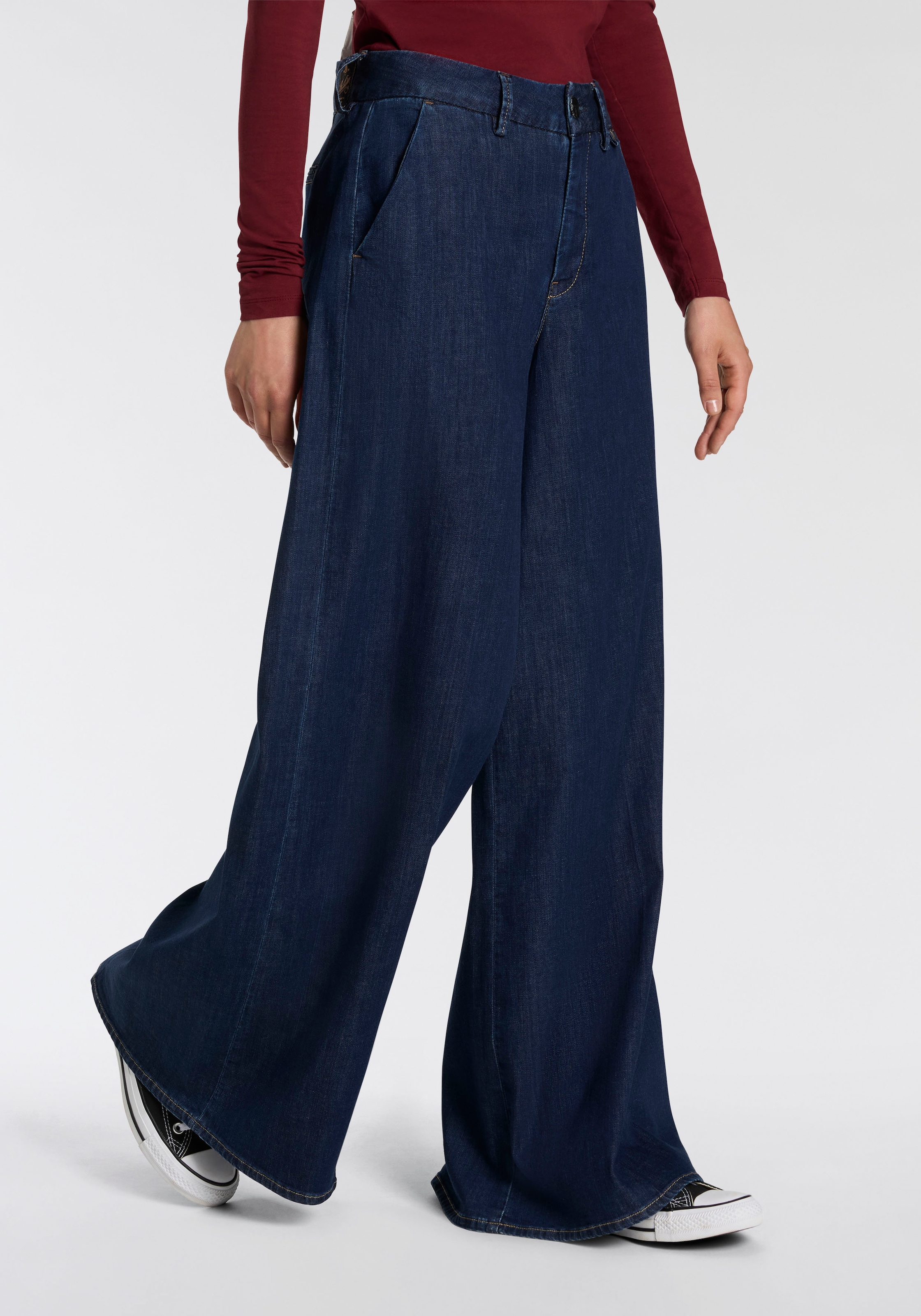 Herrlicher Weite Jeans »Lovely Palazzo Denim Light«, Palazzo