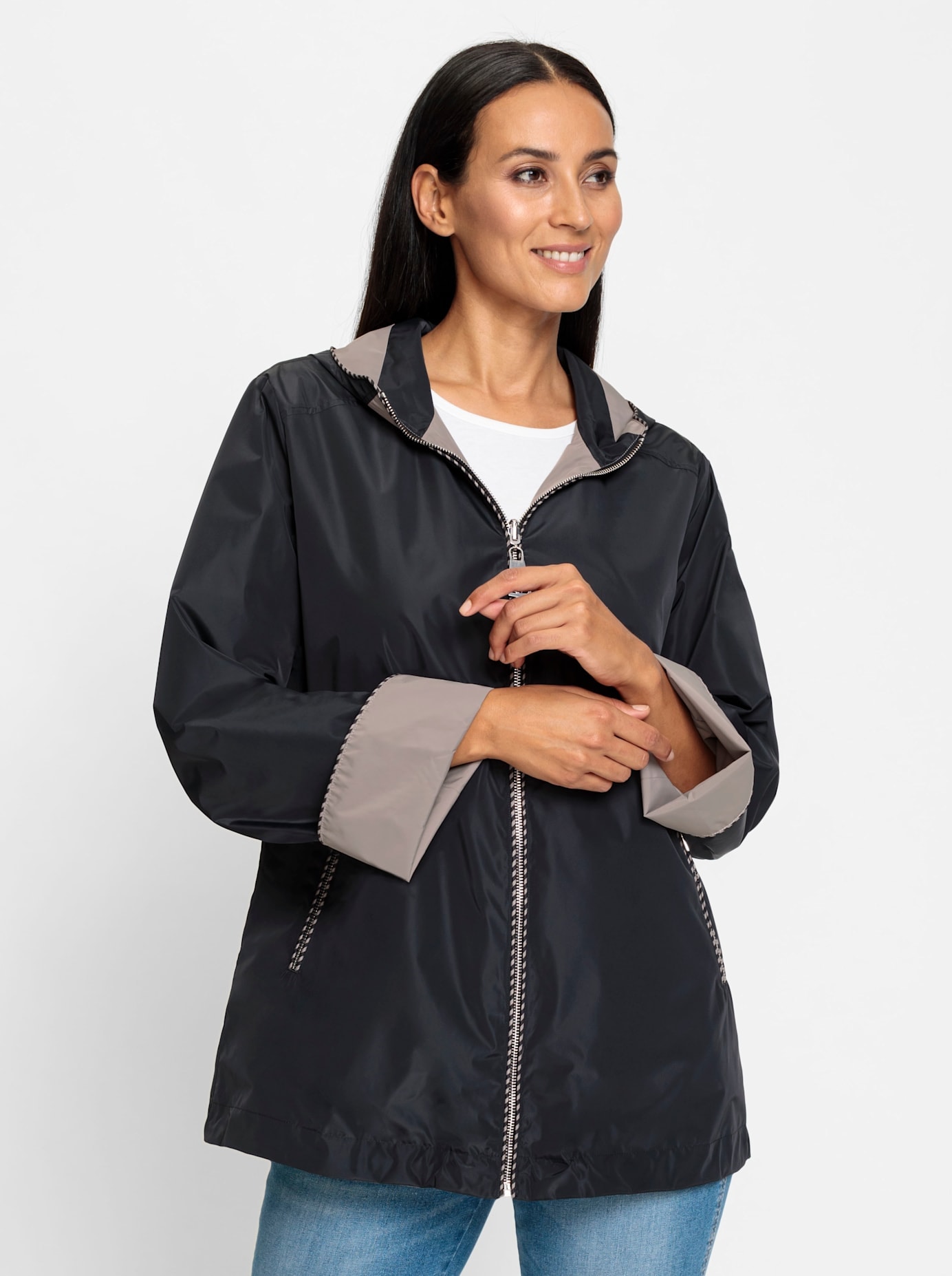 heine Langjacke mitKapuze