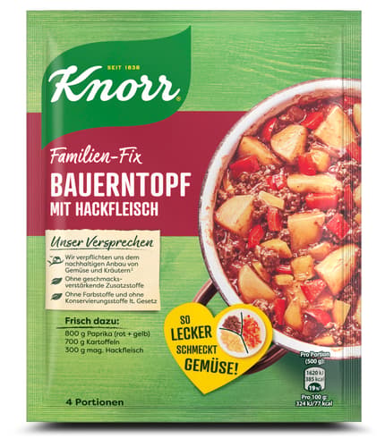 Knorr Fix Bauerntopf mit Hackfleisch
