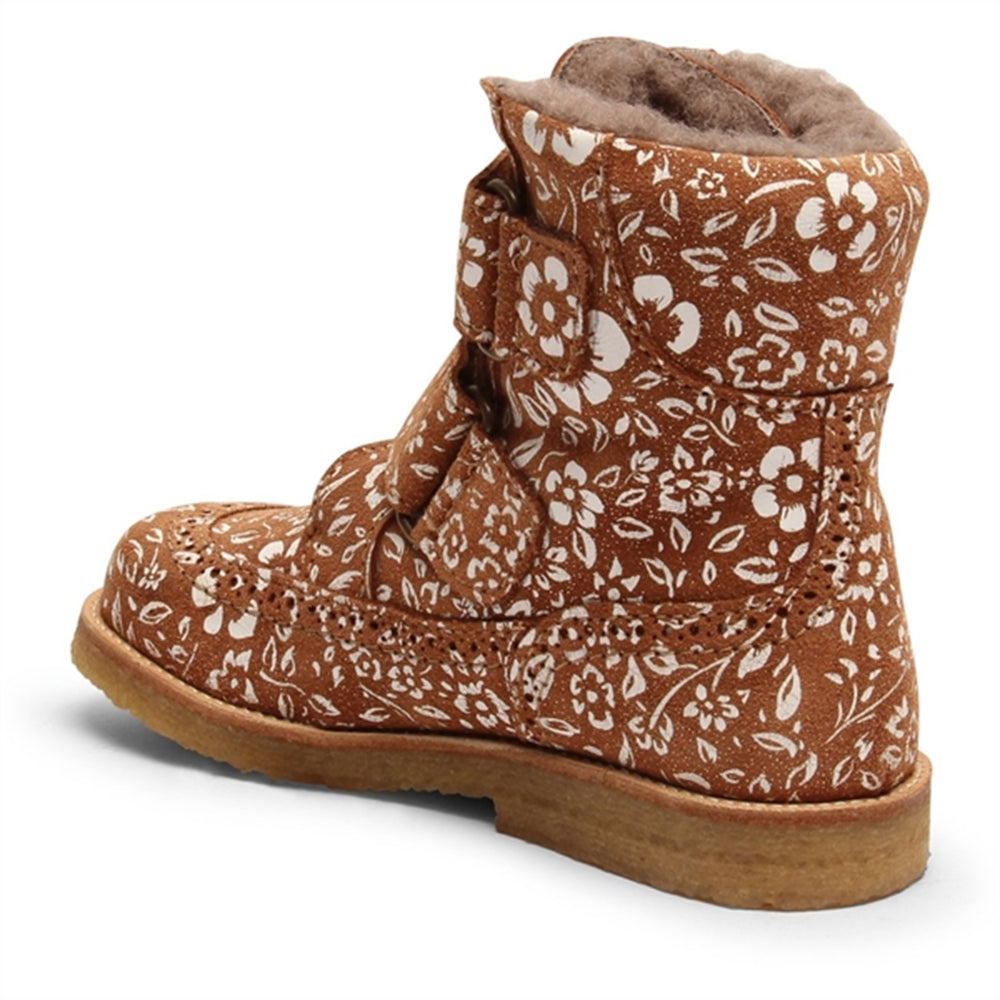 Elba Tex Støvler Brandy Flowers - Bisgaard
