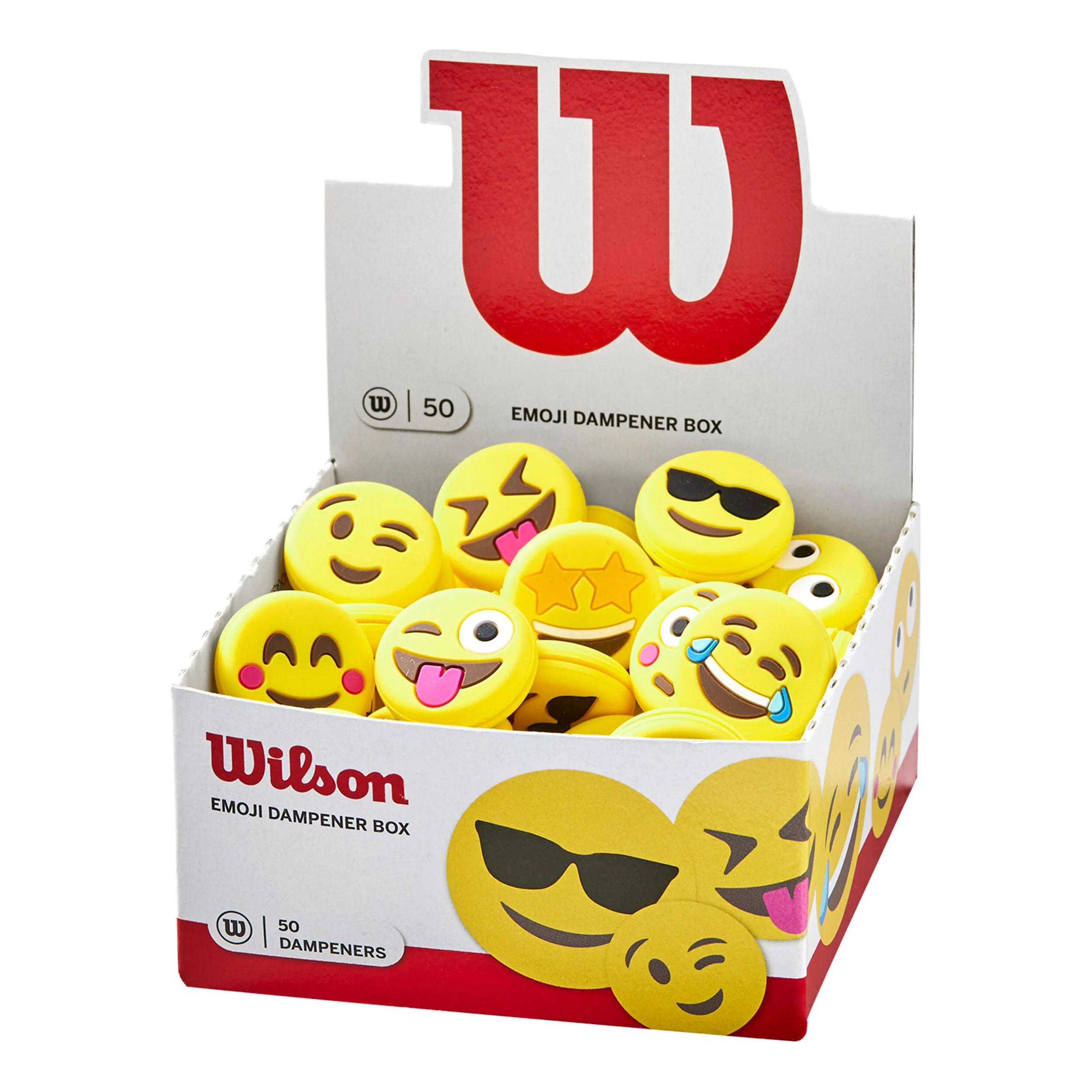Wilson Emoji Antivibrateur Box De 50 - Multicouleur