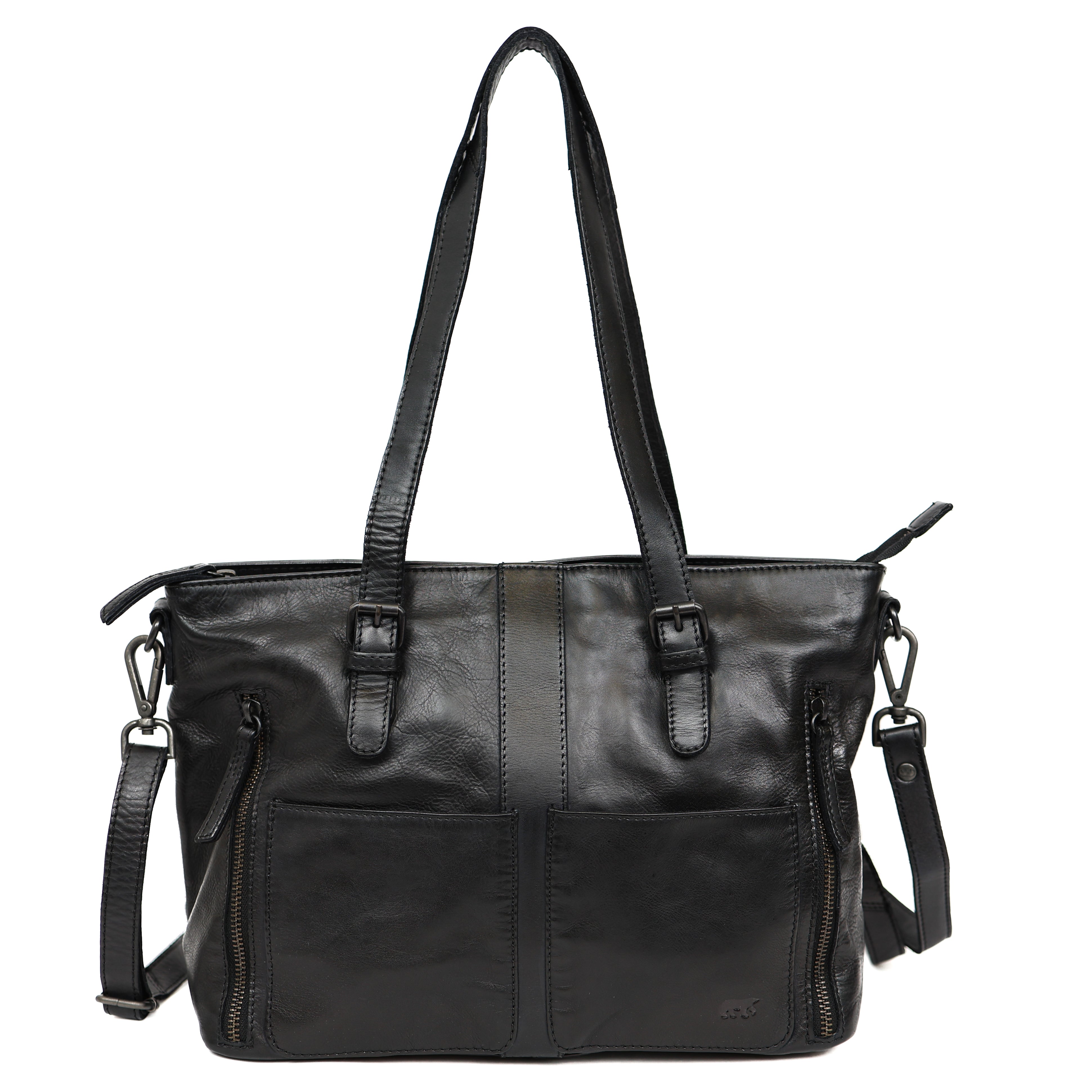 Hand-/schoudertas 'Fleur' zwart Black