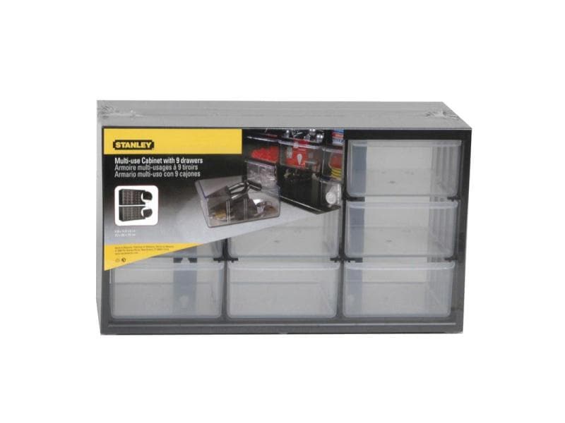 Stanley Kleinteilemagazin 9 Schubladen Modulares Aufbewahrungssystem