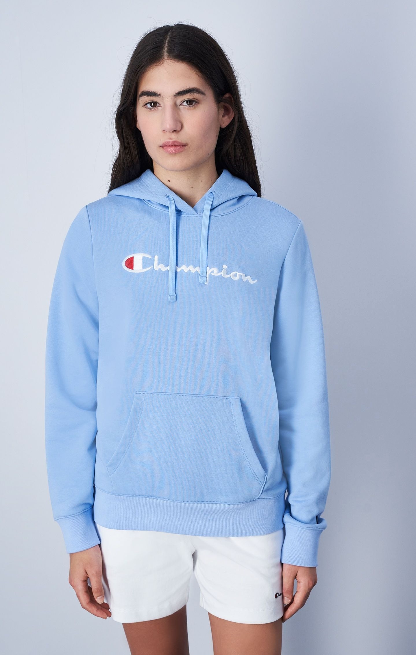 Icons Hooded Sweatshirt Large Dame Placid Blue