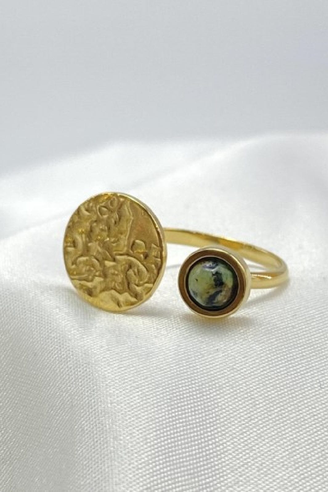 Anobel Copenhagen Stainless Steel Rings 1J1BA35 green