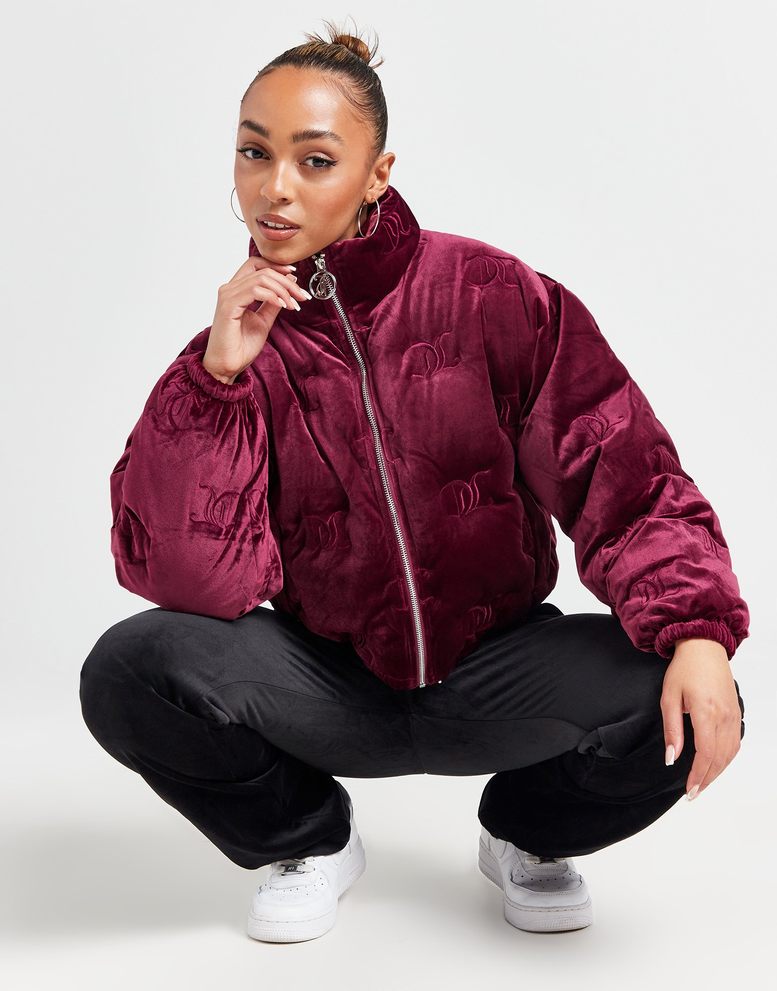 JUICY COUTURE Doudoune Velours Imprimé Femme