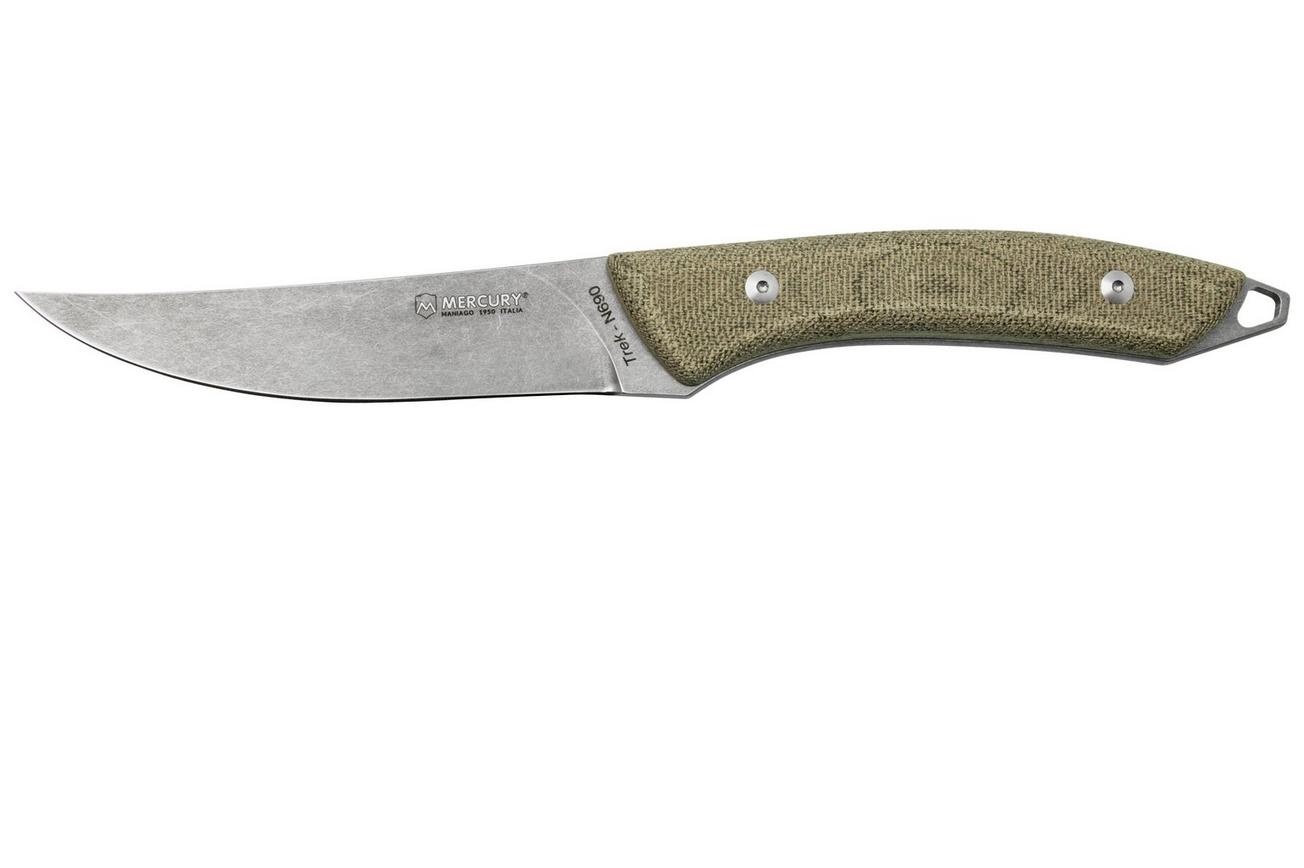 Mercury Trek 925-25CVC, Green Canvas Micarta, jachtmes