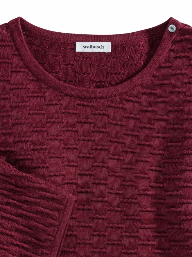Kimono-Pullover Wellenstruktur