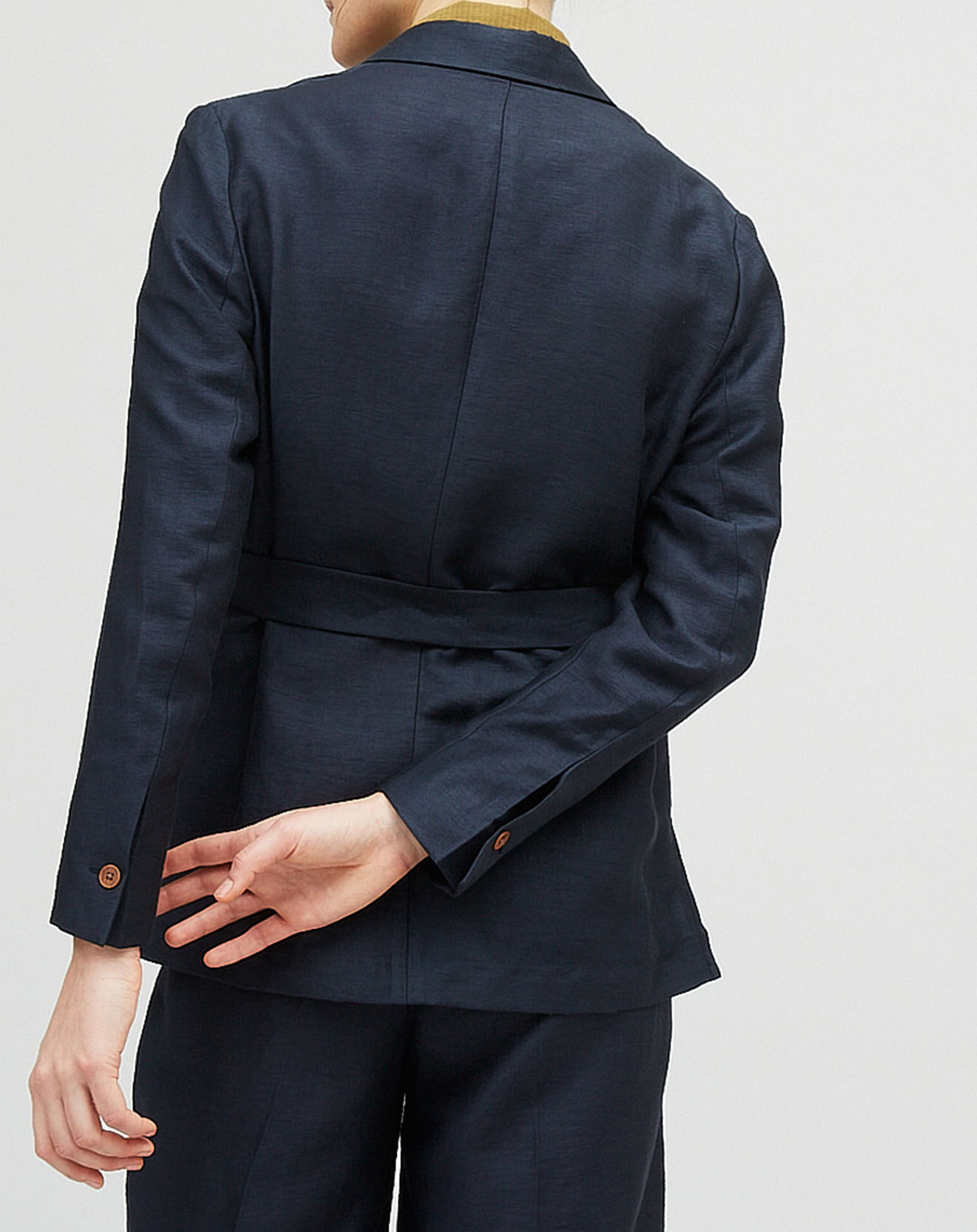 Chloé Stora Veste blazer en Lin mélangé Utopia marine