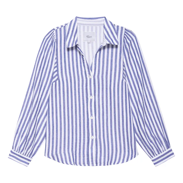 Rails Chemise Lo Rayures Coton Bio | Bleu