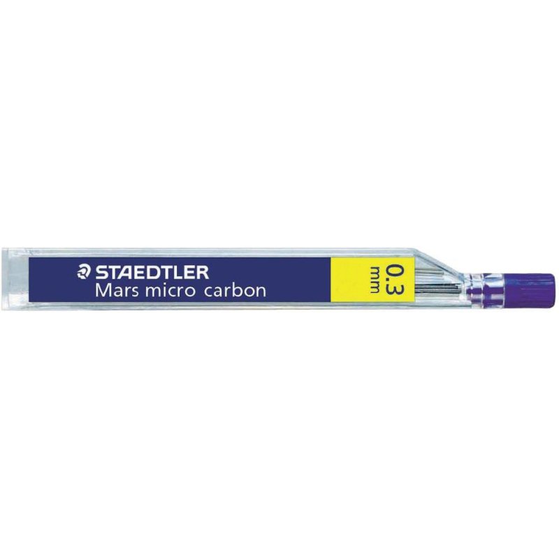 Mine graphite staedtler mars micro 0.3mm hb carbon papier standard dessin tous portemines étui 12 unités